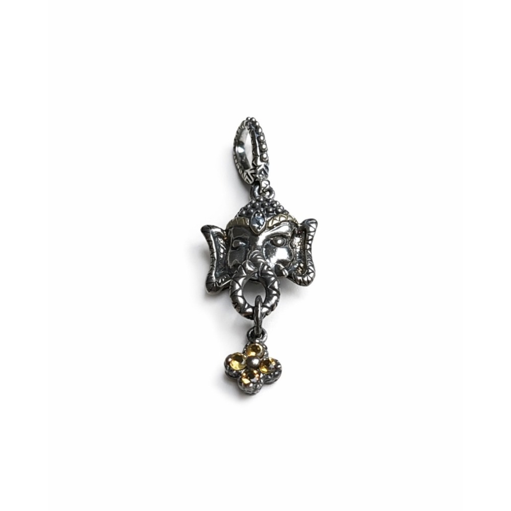 Barbara Bixby Sterling Silver & 18K Gold Elephant Ganesh‎ Charm Pendant